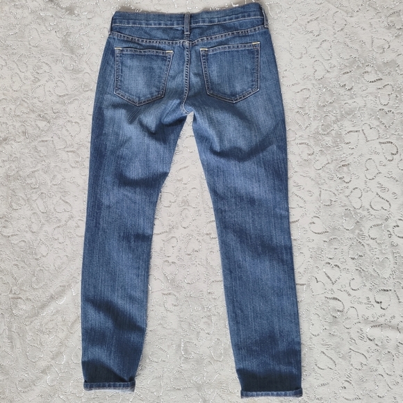 Old Navy Diva Jeans Slim Straight Skinny Medium Distressed Wash 6 - Picture 5 of 8